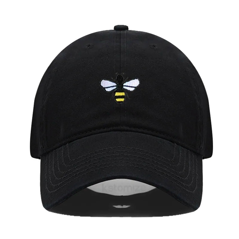 Honeybee Embroidered Baseball Cap For Women Men