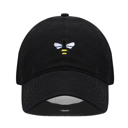Honeybee Embroidered Baseball Cap For Women Men