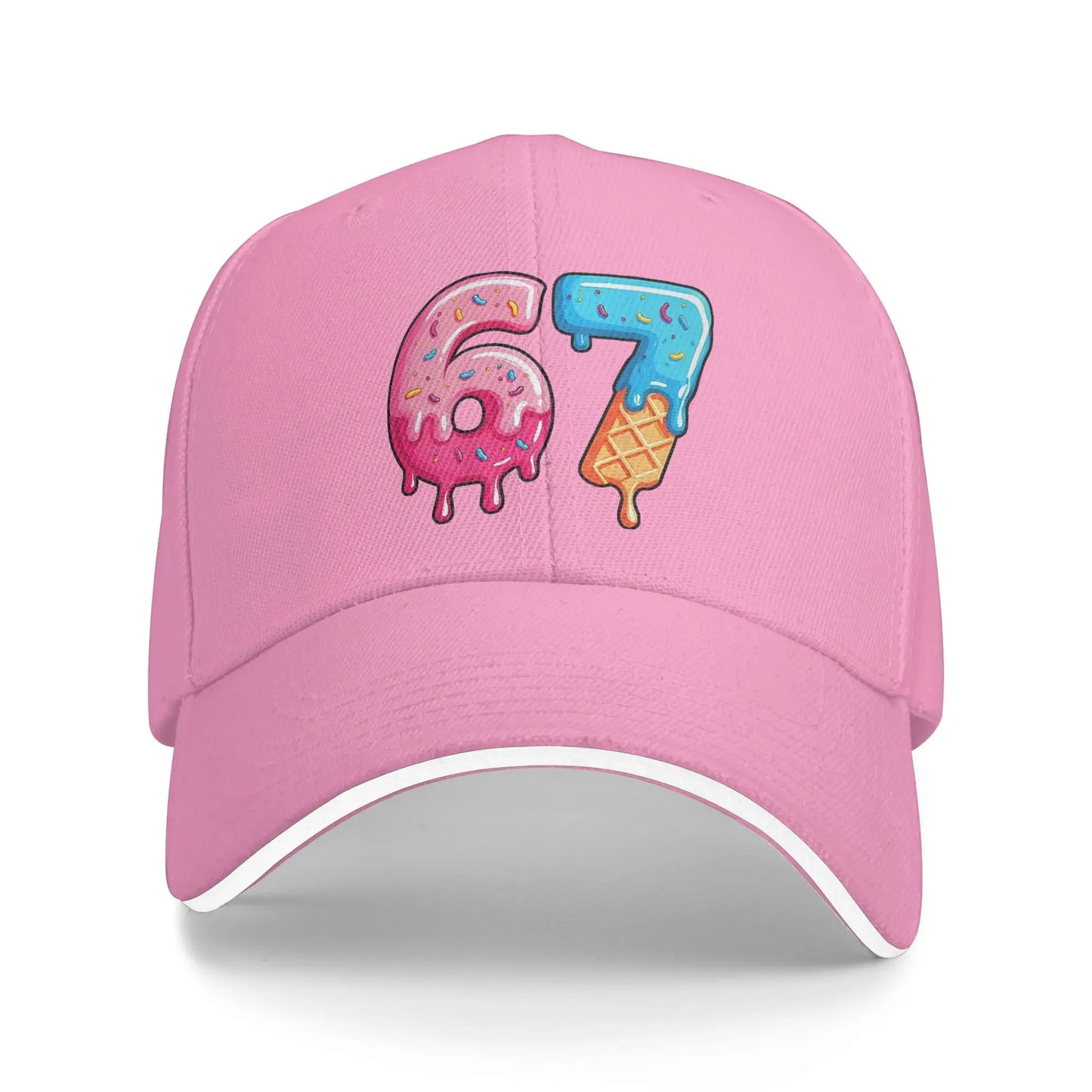 Six Seven Brainrot 67 Meme Baseball Caps