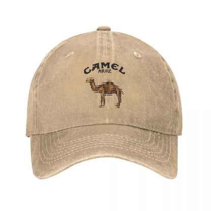 Camel Accessories Men Women Baseball Hat Animal Distressed Washed Caps Hat Vintage