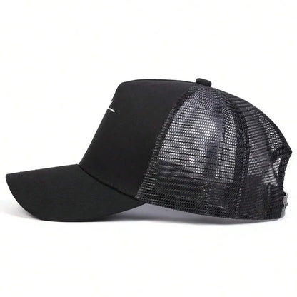 Unisex Cross Embroidery Baseball Net Caps