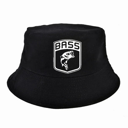 New Bass Fishing Men Sun Visor Dad Cap Hat Fish Bone Bucket Hats