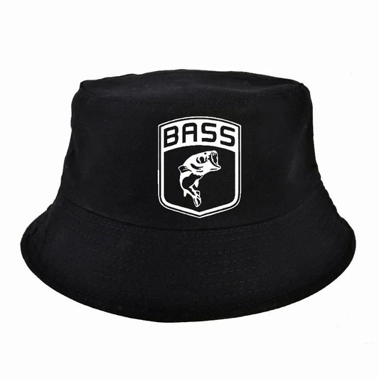 New Bass Fishing Men Sun Visor Dad Cap Hat Fish Bone Bucket Hats