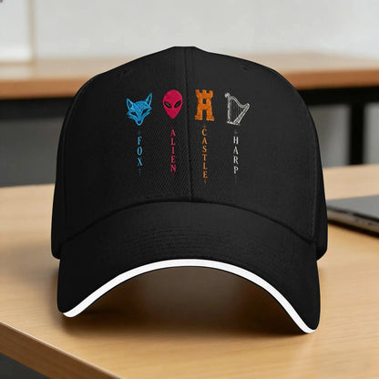 Baseball Cap Fox -Alien -Castle Harper Hunting Camping Baseball Caps