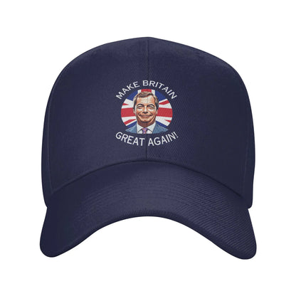 Support Nigel Farage Make Britain Great Again Casual Baseball Cap