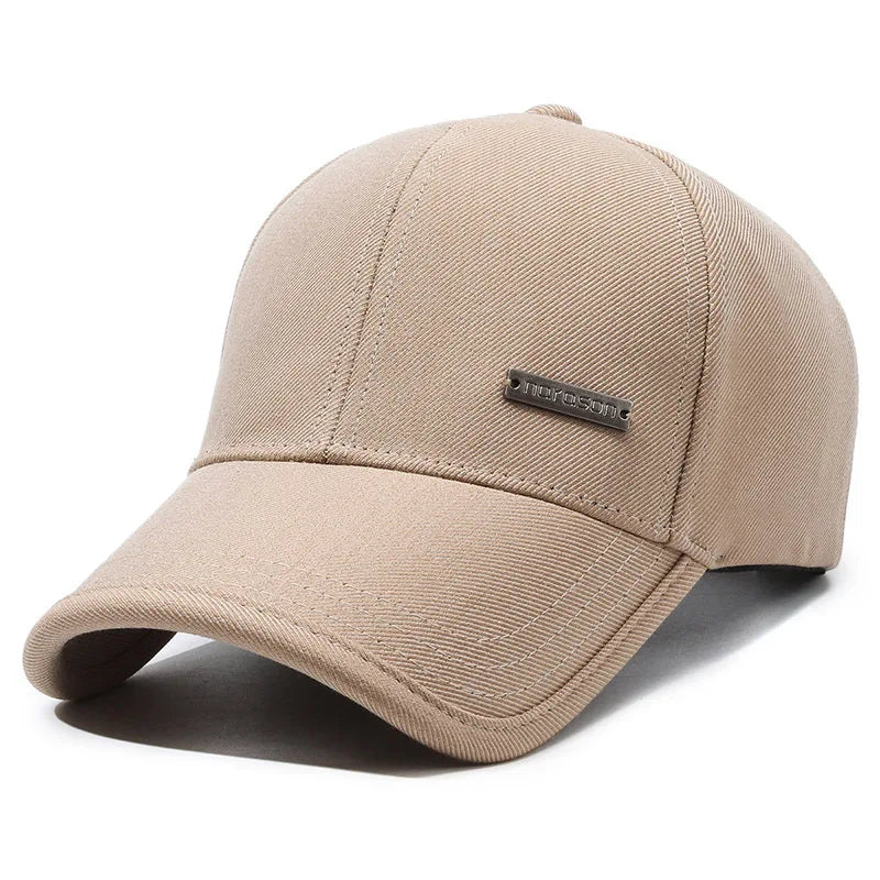 New Black Baseball Caps For Men Women Sunhat Solid Letter Sunscreen Cap