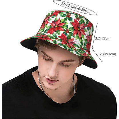 Christmas Botanical 6 Bucket Hats For Women Men