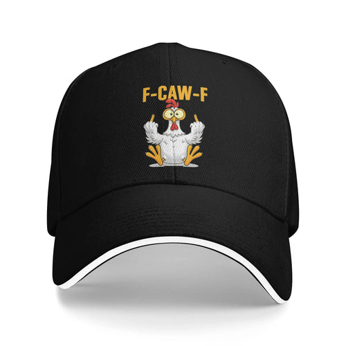 Funny F-Caw-F Chicken FCAWF Outfit Men Women Baseball Caps