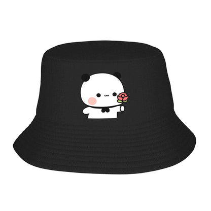 Bucket Hat Panda Bear Couple Anime Cartoon Bubu And Dudu