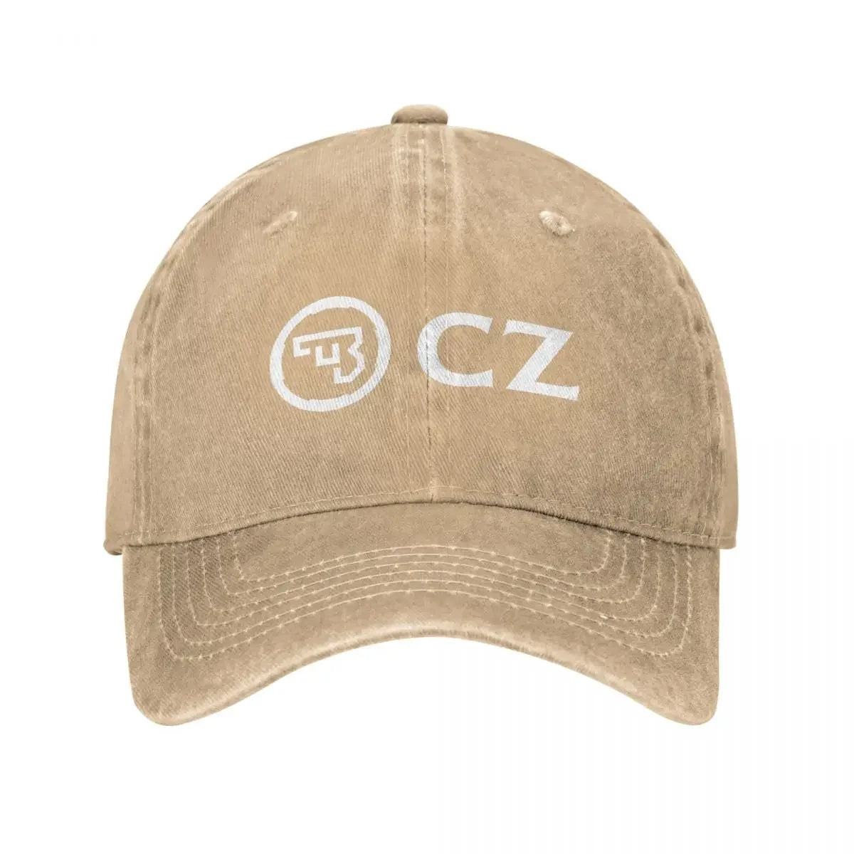 White CZ Guns Logo Unisex Baseball Caps