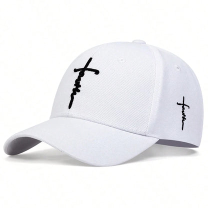 Unisex Letter Cross Embroidery Baseball Caps Spring And Autumn