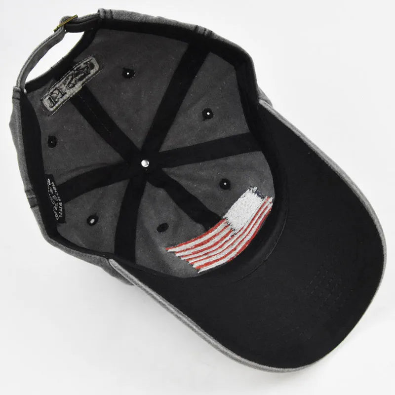 Unisex Tactical Military Baseball Cap Fashion Cotton USA American Flag For Men Women