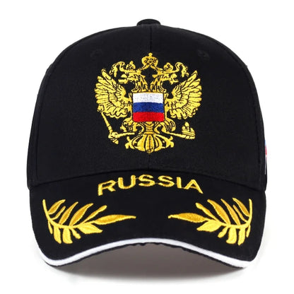 Unisex Double Headed Eagle Embroidery Baseball Caps Spring Autumn Sunscreen Hat