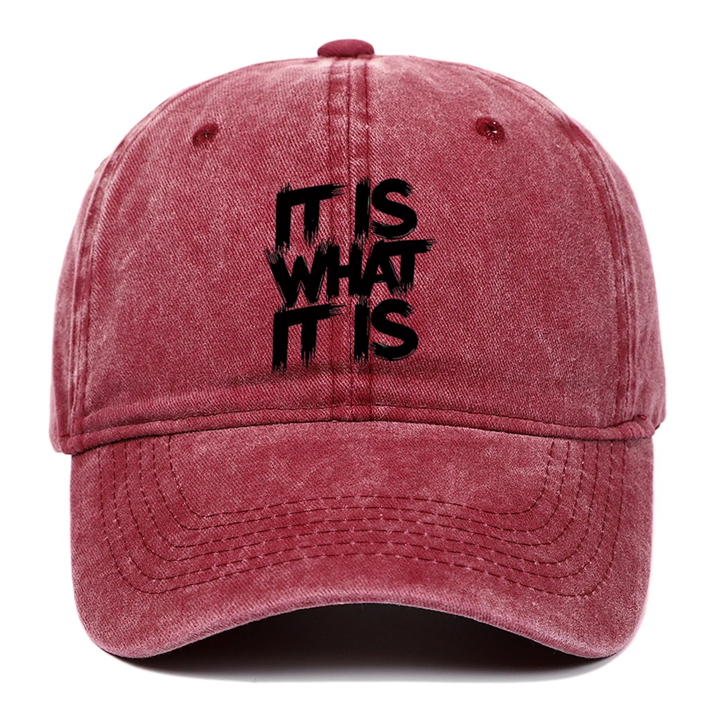 Black Letter Printed Baseball Caps For Men And Women