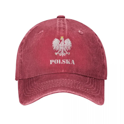 Vintage Polska Vintage Poland Polish Flag Baseball Cap