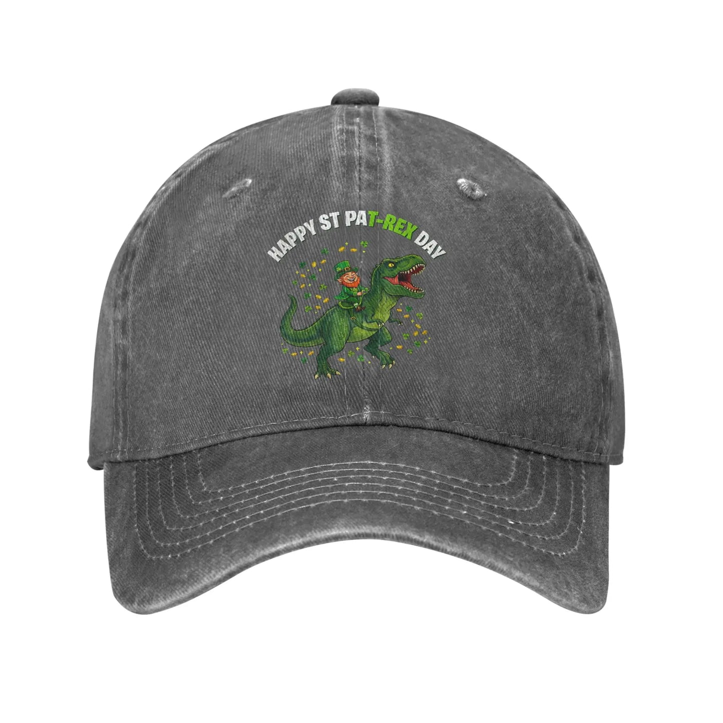 Dino St Patricks Day Kids Saint Patricks Boys Leprechaun Baseball Cap