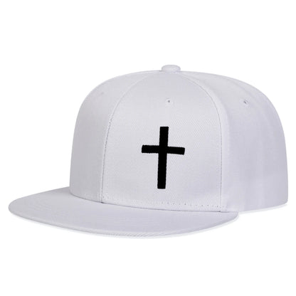 Unisex Cross Embroidery Hip-hop Hats Baseball Caps Snapback Caps