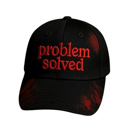 Halloween Theme Embroidery Problem Solved Bloody Hat Horror Baseball Caps