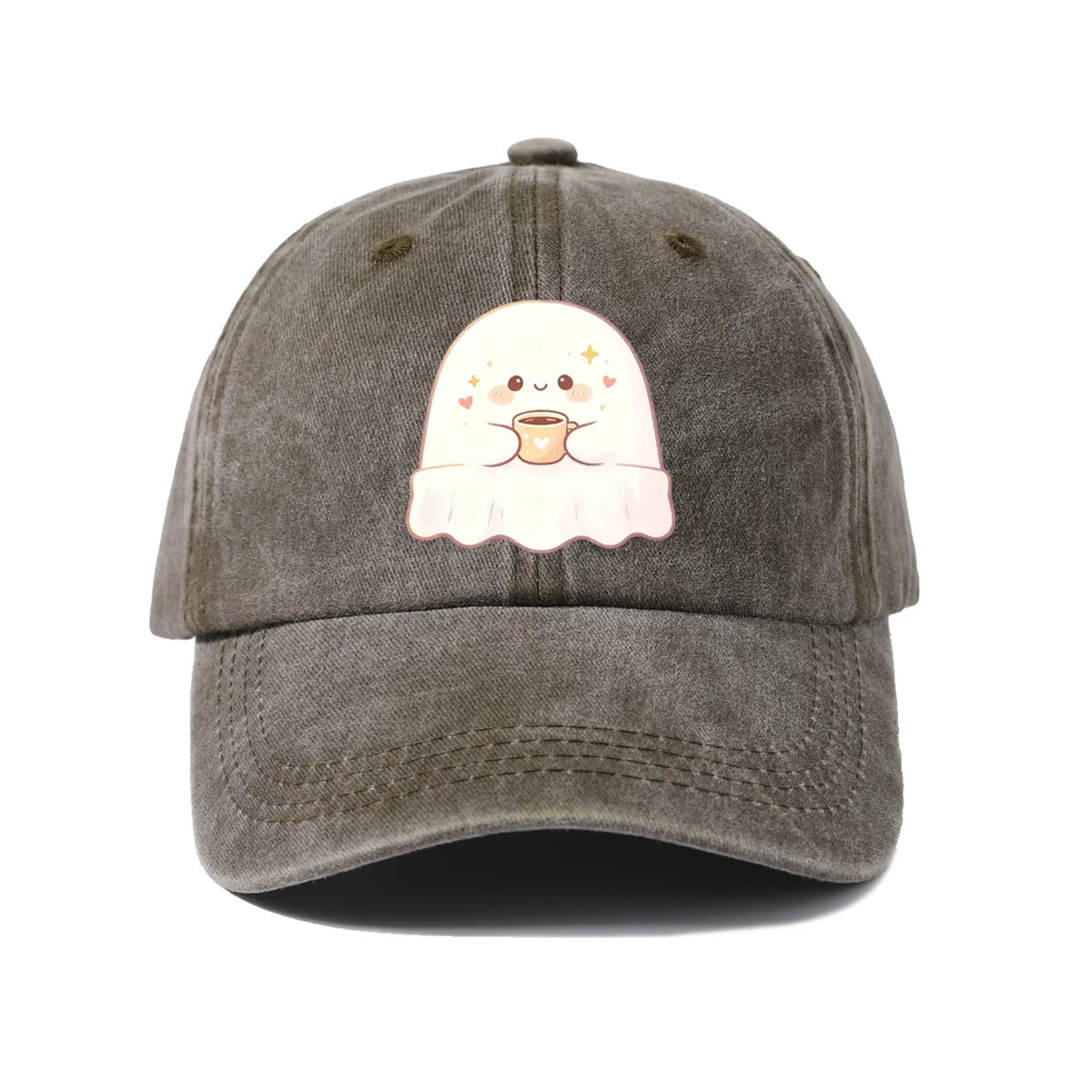 Cute Duck Ghost Graphic Baseball Cap