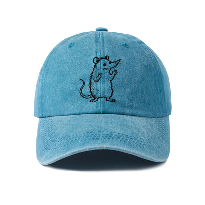 Playful Cat Line Art Graphic Baseball Cap