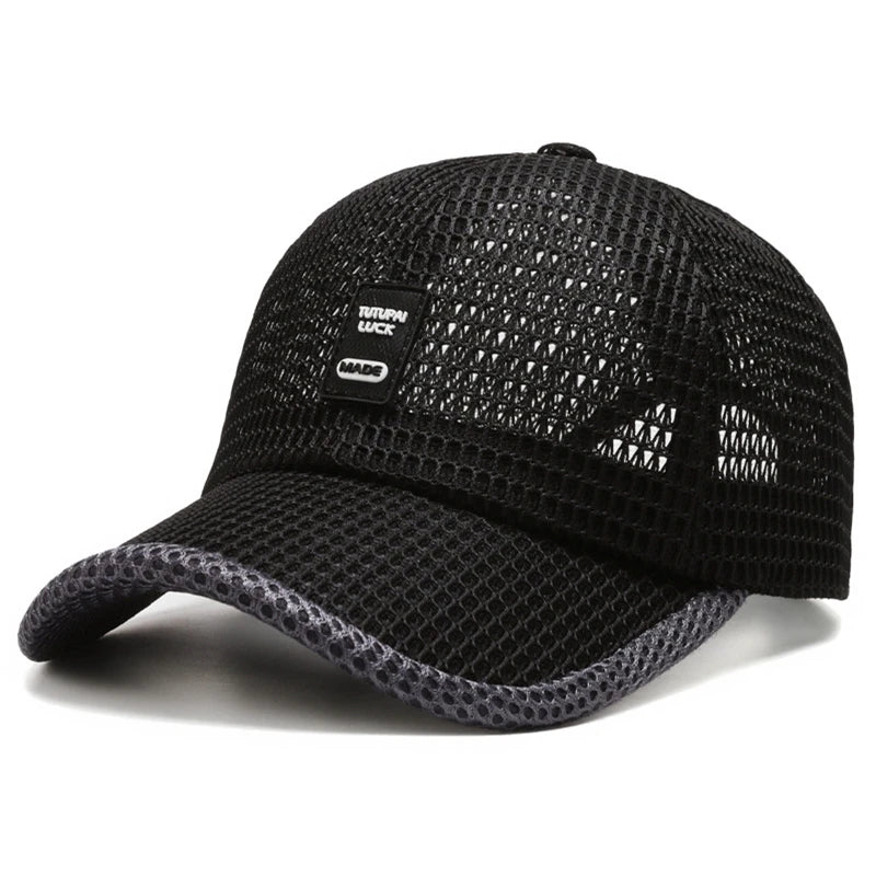 Men Mesh Baseball Cap Breathable Summer Caps Dad Hat Outdoor Fishing Hats