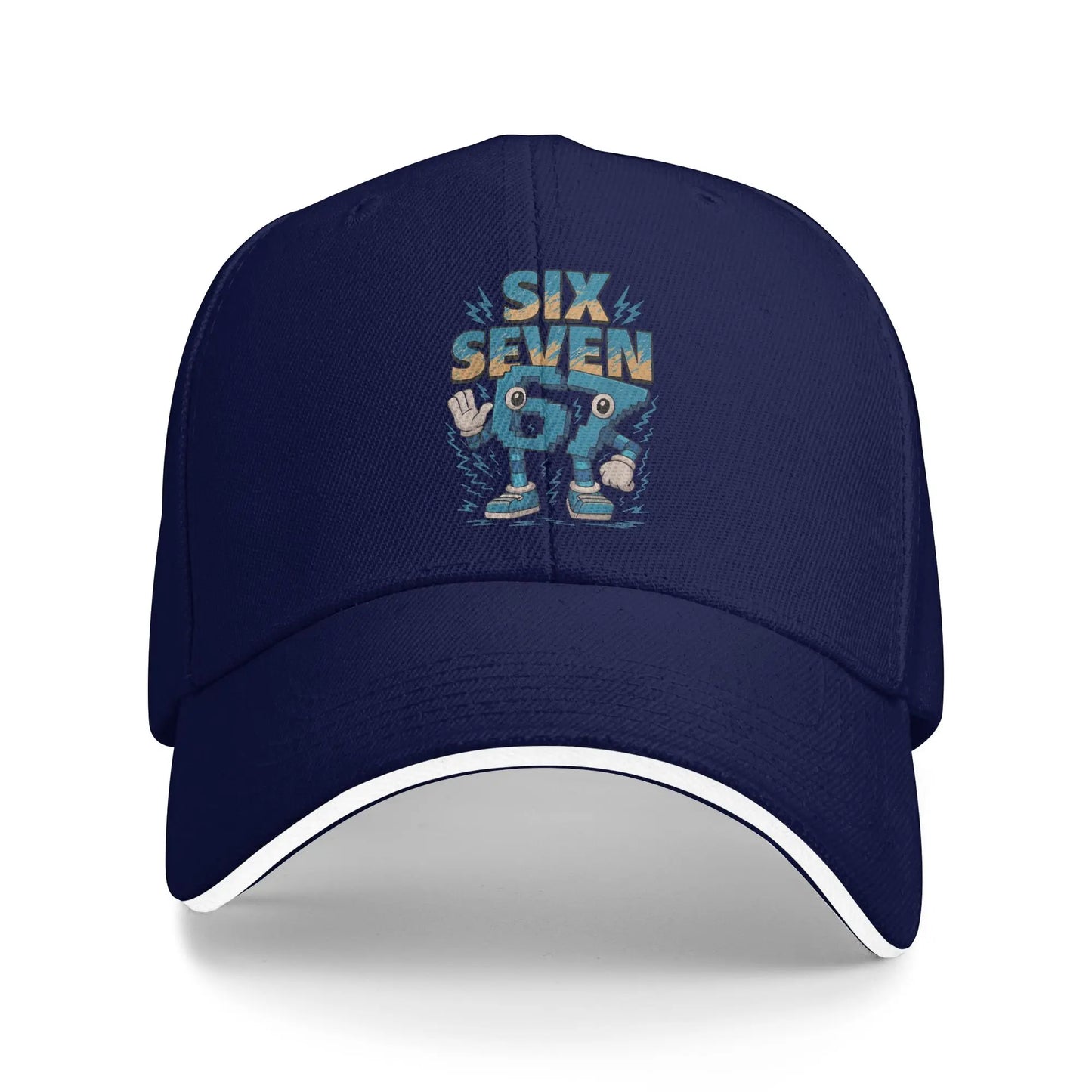 Casual 67 Six Seven 6-7 Funny Italian Brainrot Baseball Cap