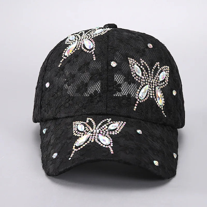 Summer Lace Flowers Baseball Caps