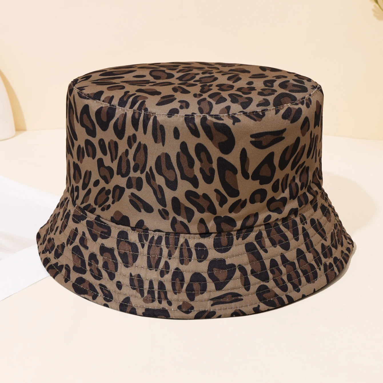 Personalized Hip-Hop Leopard Print Retro Bucket Hat