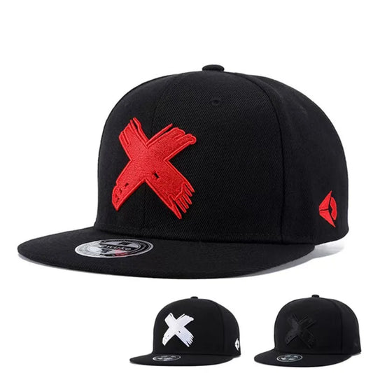 IPC New Unisex Simple Letter X Embroidery Hip-hop Snapback Caps