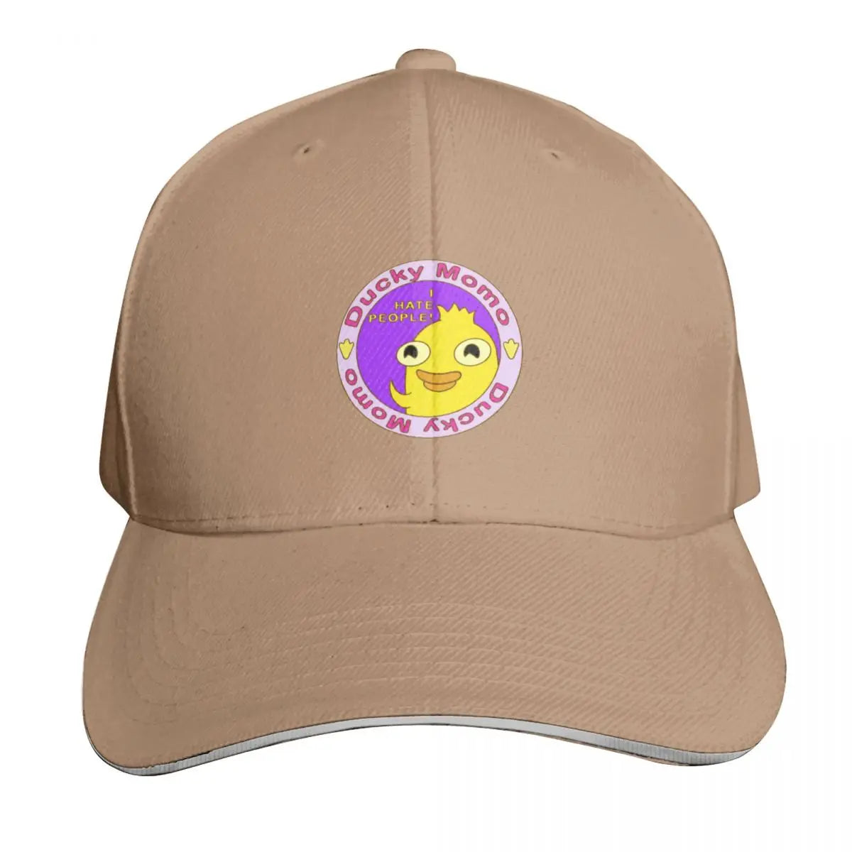 Ducky Momo I Hate People Baseball Cap