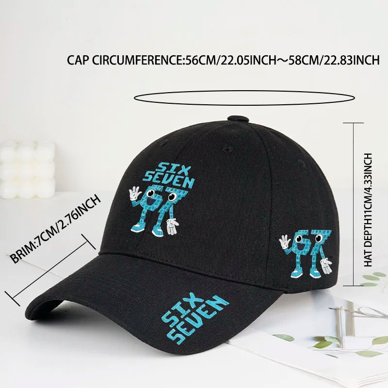 Retro '67 Cartoon Print Baseball Cap