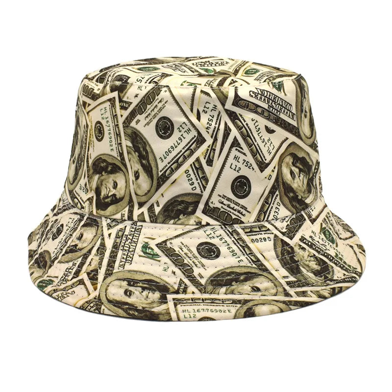 New Printed Bucket Hat Fashionable And Trendy Basin Hat Autumn And Winter Warm Hat