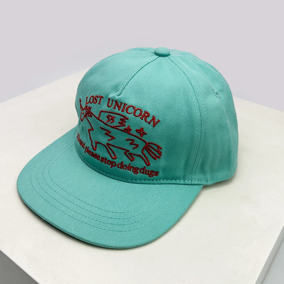 New Unisex Niche Unicorn Letters Embroidery Snapback Hats