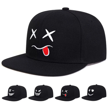Unisex Personality Embroidery Hip-hop Hats Baseball Caps Sunscreen Hat Snapback Caps