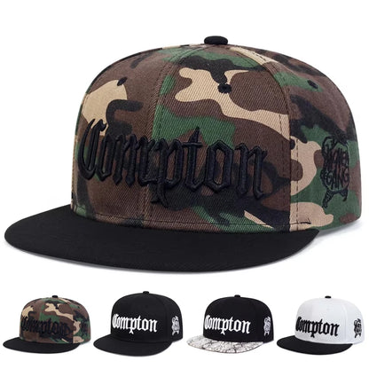 Unisex Compton Embroidery Baseball Hats Spring Autumn Outdoor