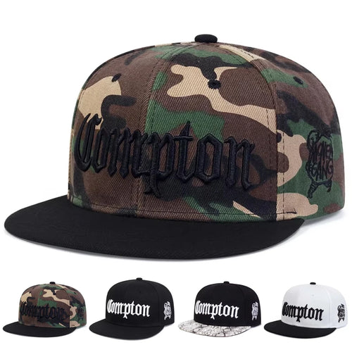 Unisex Compton Embroidery Baseball Hats Spring Autumn Outdoor