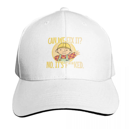 Bob The Builder Can We Fix It Repair Man Cap Fashion Casual Baseball Caps