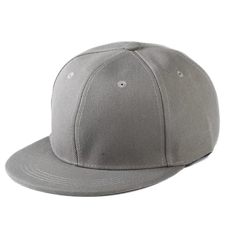 Fashion Solid Snapback Cap Flat Peak Hip Hop Hats Men Women