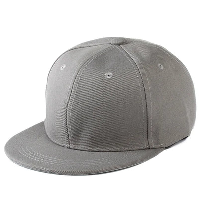 Fashion Solid Snapback Cap Flat Peak Hip Hop Hats Men Women