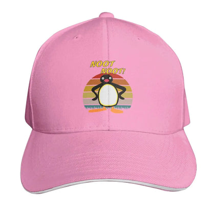 Pingu Noot Noot Logo Angery Pingu Cap Fashion Casual Baseball Caps