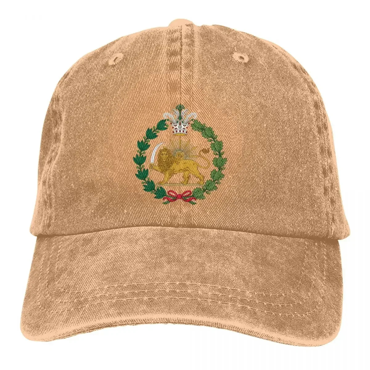 National Flag Hat Peaked Men Women's Cowboy Cap Shir O Khorshid Lion Iran Lion Sun Symbol Baseball Caps