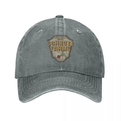 Hip Hop Baseball Cap Snapback Hat Dwight Schrute Farms The Office Spring Summer Cap
