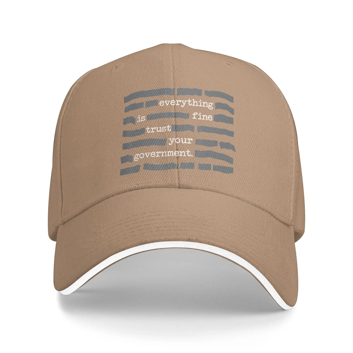 Summer Everything Is Fine Trust Your Government Baseball Cap