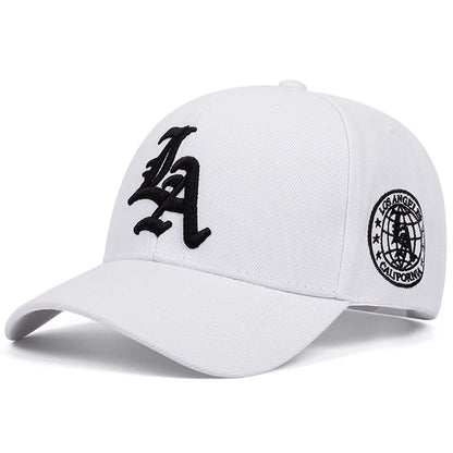 2025 New LA Letter Side Earth Embroidery Women's Fashion Baseball Hat