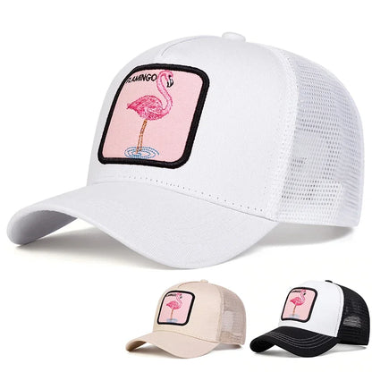 Unisex Flamingo Patch Embroidery Baseball Caps
