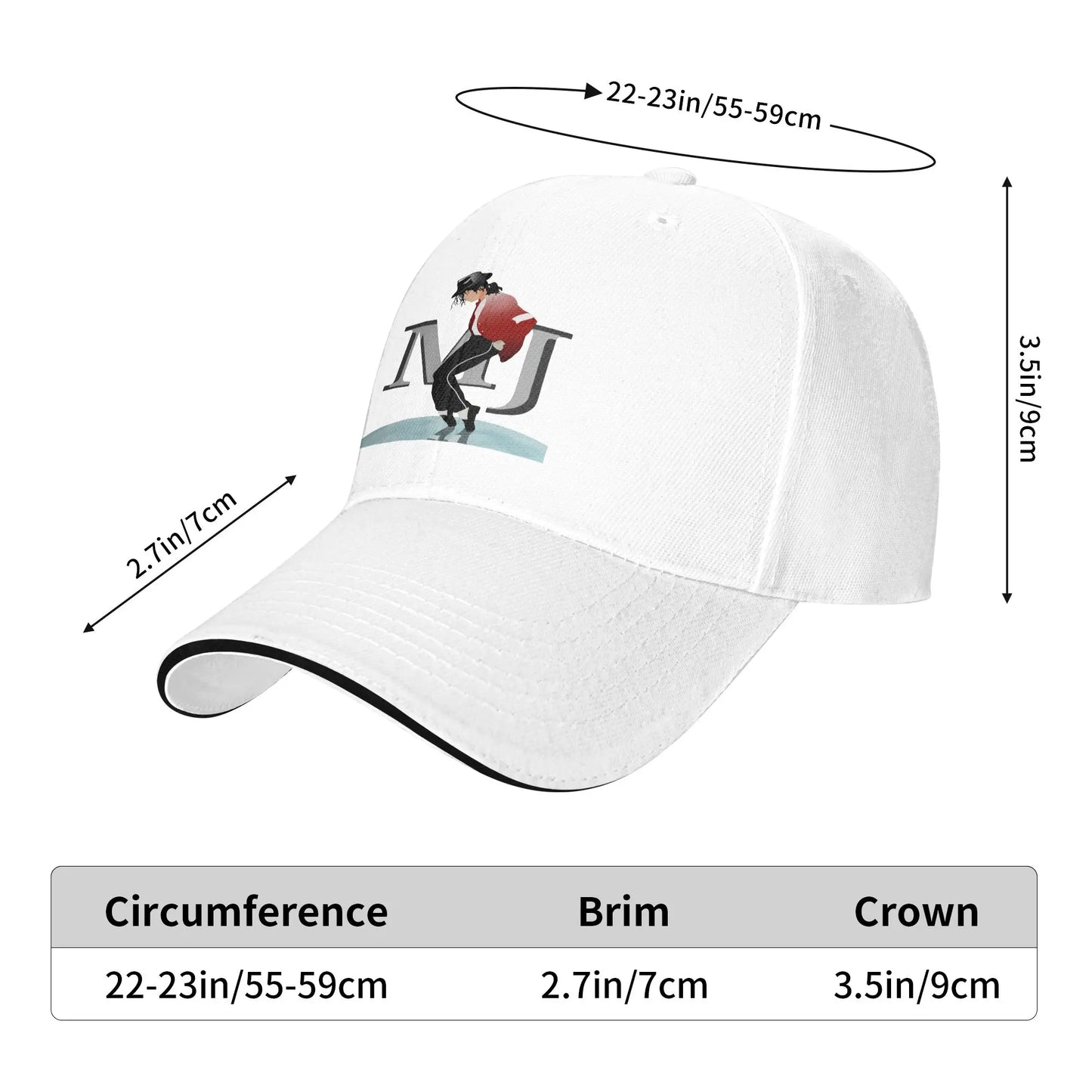 Mike Jackson Moonwalk Baseball Cap