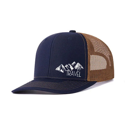 Peak TRAVEL Curved Adult Baseball Cap for Men Women Outdoor Mesh Duck Hat