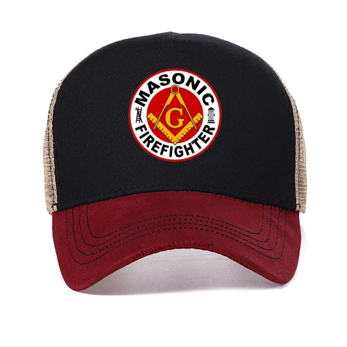Masonic Freemason Freemasonry First Responder Firefighter Fireman Baseball Cap