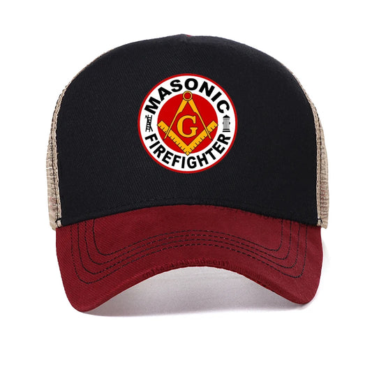 Masonic Freemason Freemasonry First Responder Firefighter Fireman Baseball Cap
