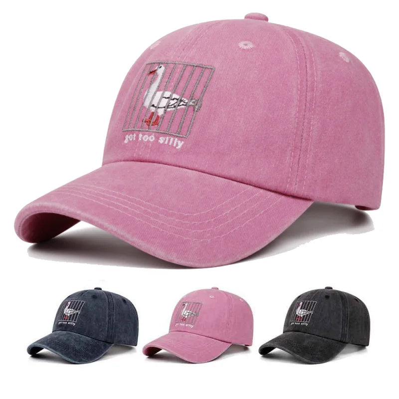 Baseball Cap Silly Goose Retro Visor Cap
